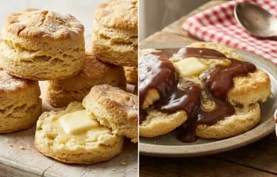 Buttermilk Biscuits with Chocolate Gravy