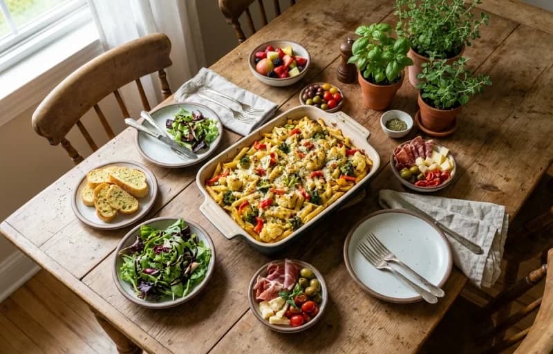 Creamy Vegetable Pasta Bake