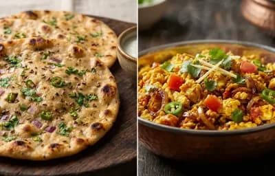 Dhapate with Anda Bhurji