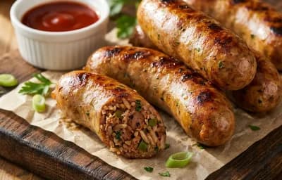 Dirty Rice Boudin Links