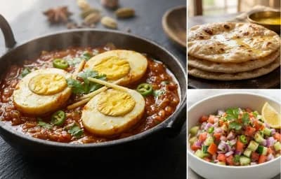 Egg Masala Fry with Chapati