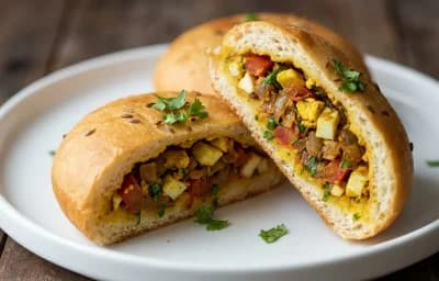 Egg Stuffed Mangalore Buns