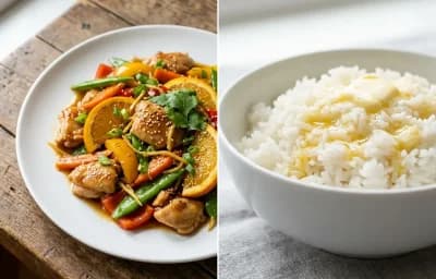 Ginger Citrus Stir-Fry with Jasmine Rice