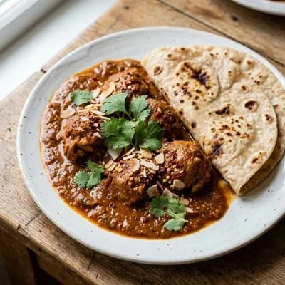 Roti with Kachumber Salad