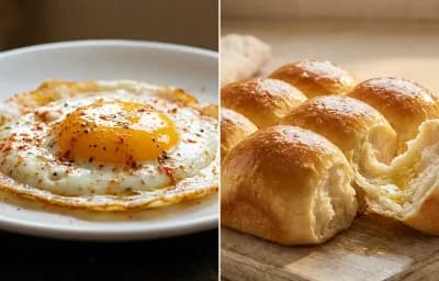 Half Fry with Ladi Pav