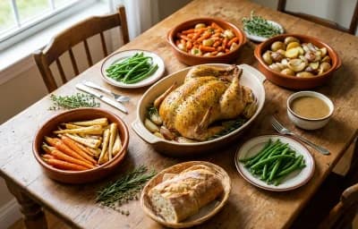 Herb-Roasted Chicken with Roasted Root Vegetables