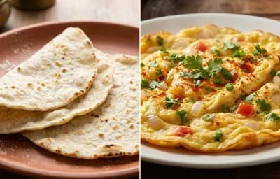 Jonna Roti with Masala Omelette