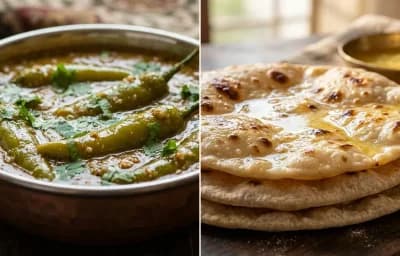 Mirchi ka Salan with Chapati