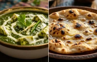Palak Paneer with Tandoori Roti
