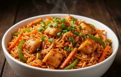 Schezwan Chicken Fried Rice