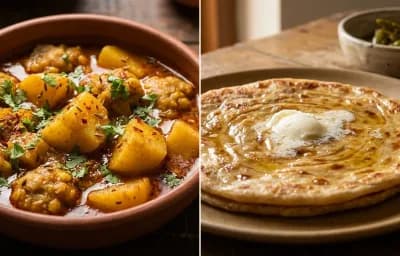 Varyun Patata with Paratha