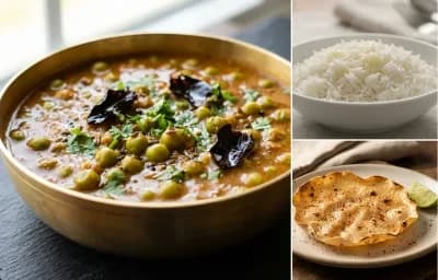 Vatana Ambat with Steamed Basmati Rice