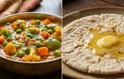 Veg Kolhapuri with Jowar Bhakri