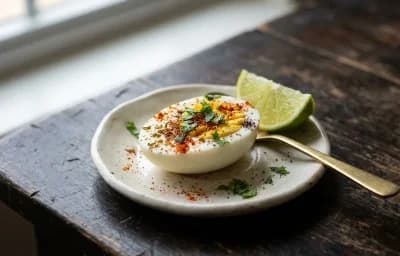 Raw Walnuts with Hard Boiled Egg