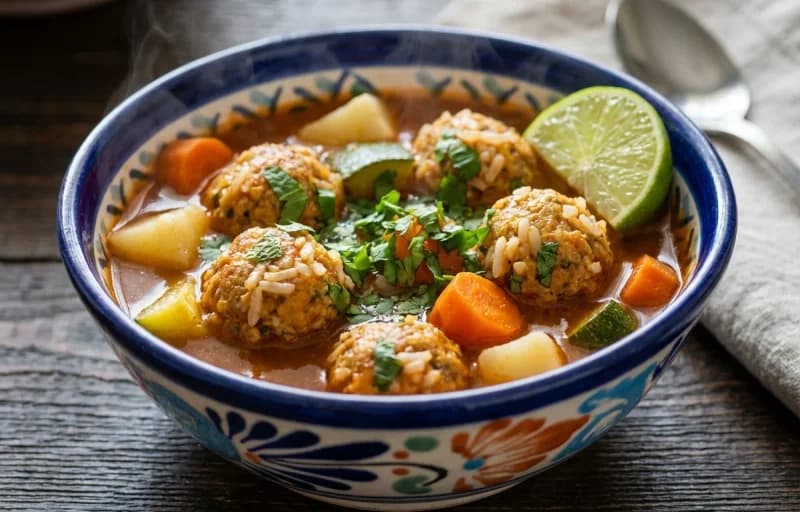 Albondigas Soup with Corn Tortillas - Recipe 1