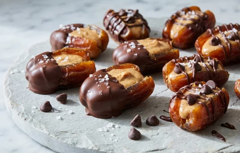 Almond Butter Stuffed Dates