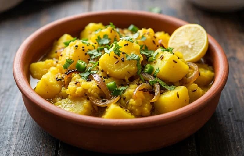 Aloo Bhaji, Goan Dal and Goan Poee Bread - Recipe 1