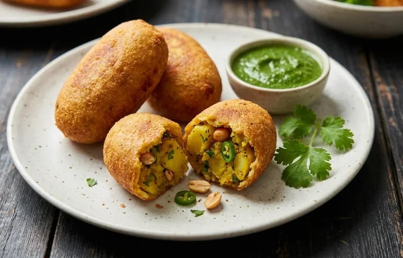 Jhal Muri, Aloo Chop and Masala Cha - Recipe 2