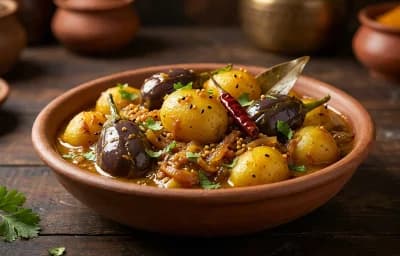 Aloo Guti aru Bengena Torkari