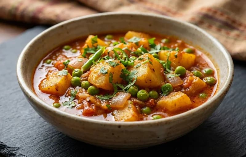 Masala Poori with Aloo Matar Sabzi - Recipe 2