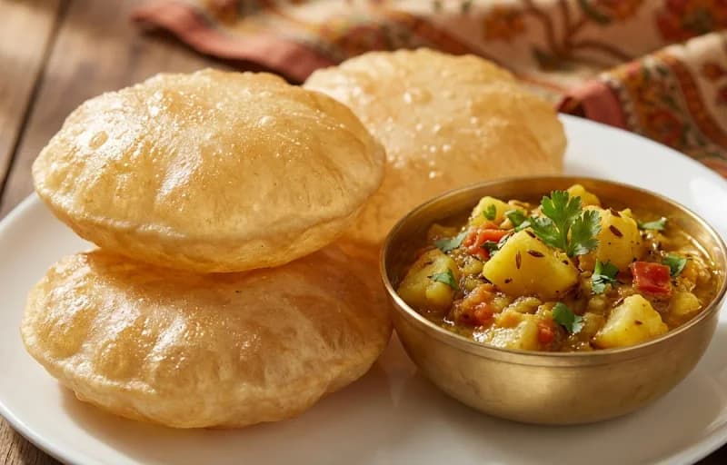 Aloo Puri with Sweet Lassi - Recipe 1