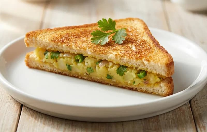 Aloo Sandwich with Tomato Ketchup - Recipe 1