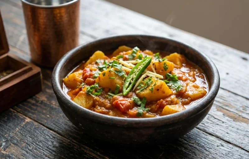 Puri with Aloo Tarkari - Recipe 2