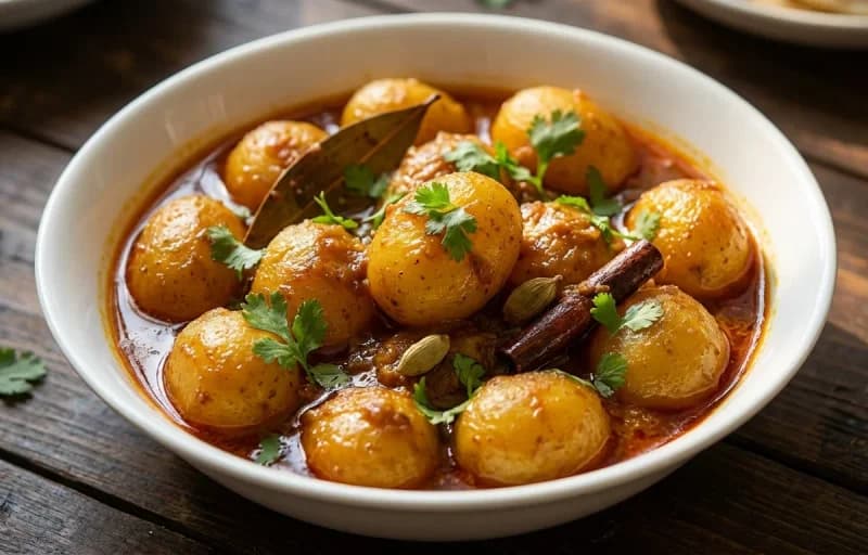 Basanti Pulao with Aloor Dom - Recipe 2