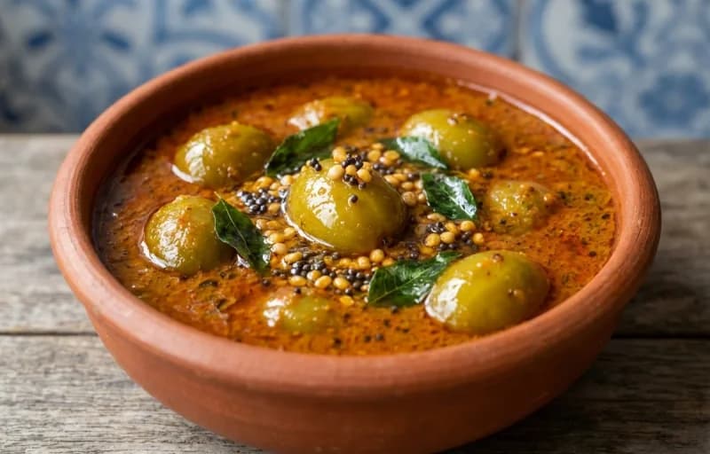 Ambadyachi Uddamethi with Goan Red Rice - Recipe 1