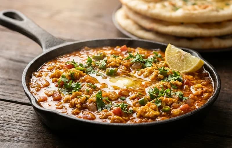 Amritsari Tawa Egg with Amritsari Kulcha - Recipe 1