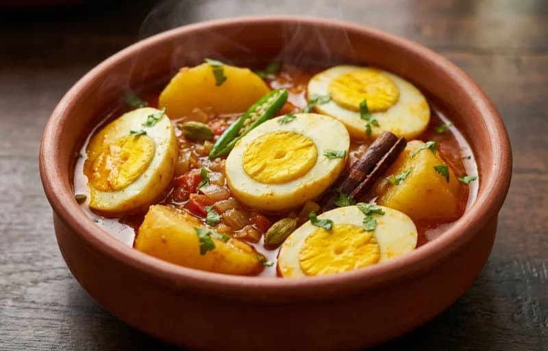 Kanika Pulao with Anda Aloo Jhol - Recipe 2