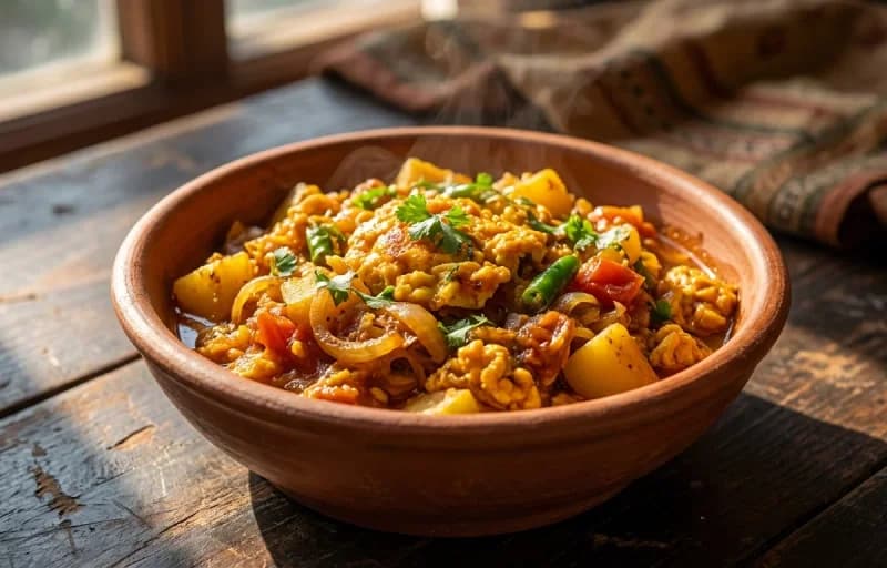 Anda Chhencheda with Roti - Recipe 1