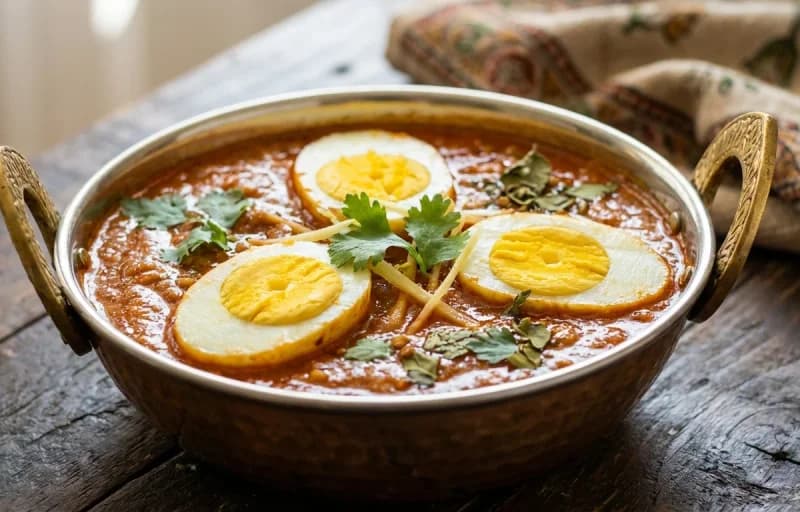 Anda Curry, Saffron Sheermal and Sirke Wale Pyaaz - Recipe 1