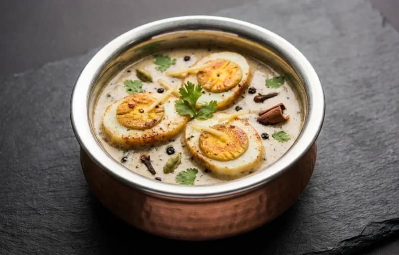 Anda Kali Mirch with Ulte Tawa Paratha - Recipe 1