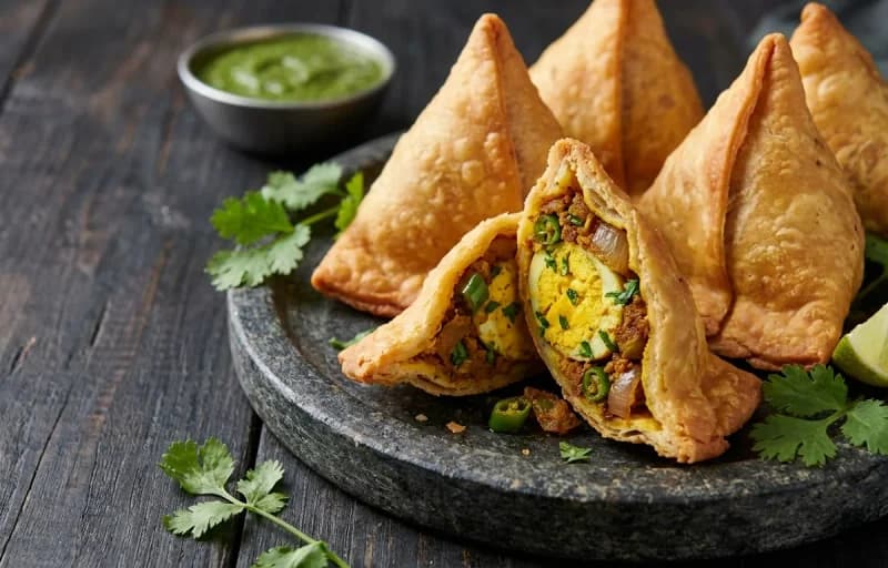 Anda Singada with Dhania Chutney - Recipe 1