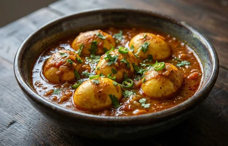 Anda Tarkari with Roti - Recipe 1