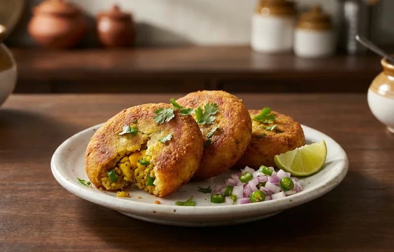 Anda Tikki with Tamarind Chutney - Recipe 1