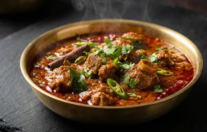 Jonna Rotte with Andhra Mutton Curry - Recipe 2