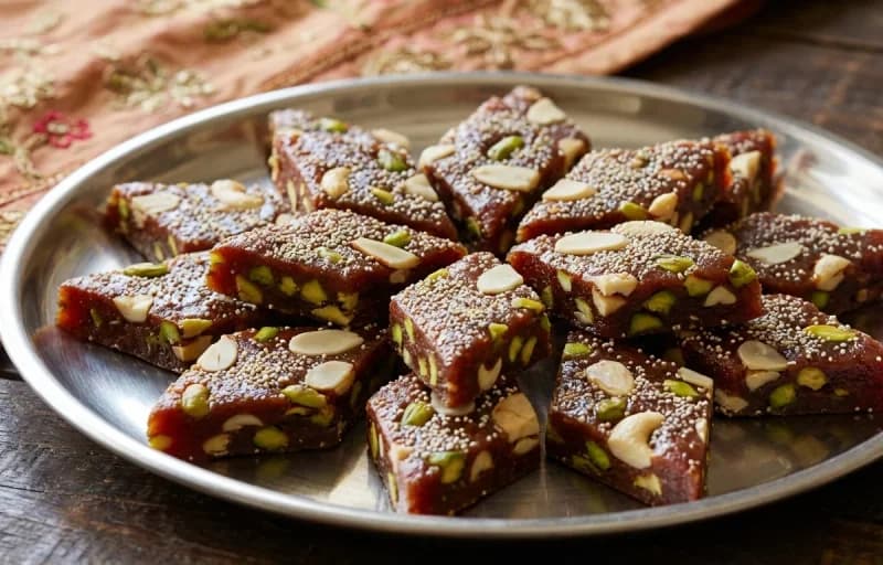 Kahwa with Anjeer Barfi - Recipe 2