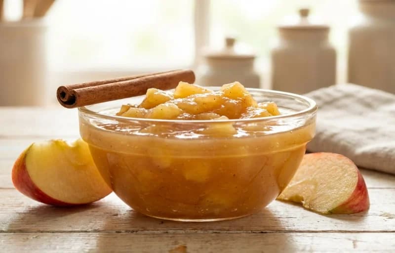 Garlic Herb Pork Chops, Apple Sauce, Mashed Potatoes and Fried Cabbage with Bacon - Recipe 2