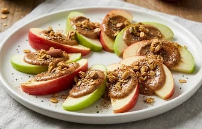 Apple Slices With Almond Butter