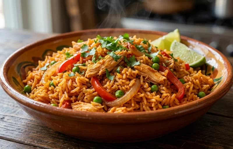 Arroz con Pollo with Side Salad - Recipe 1