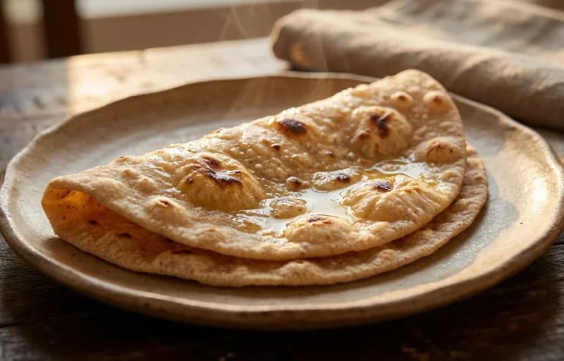 Atta Roti with Chicken Bharta - Recipe 1