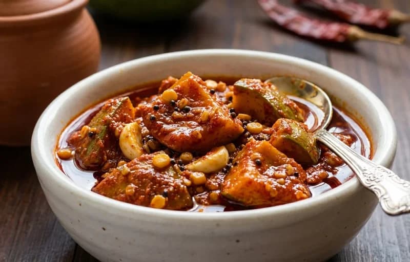 Dibba Rotti, Avakai Pickle and Curd - Recipe 2