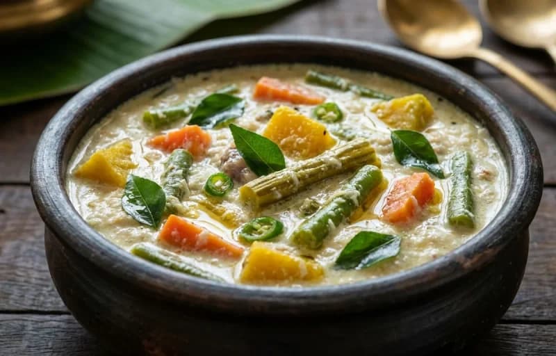 Adai, Avial and Coconut Chutney