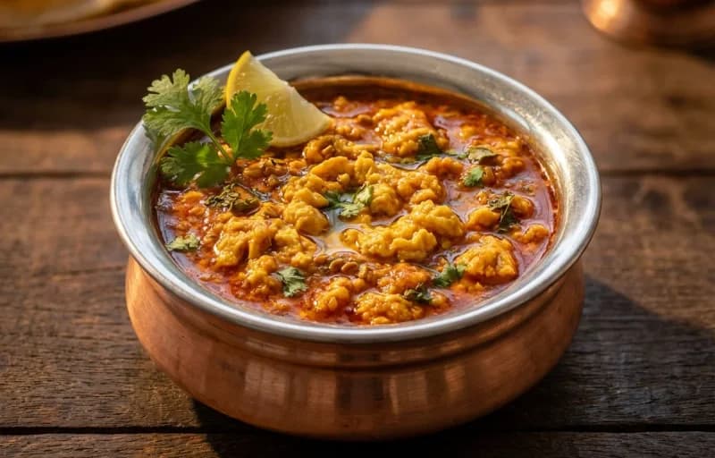 Awadhi Anda Ghotala with Saffron Sheermal - Recipe 1