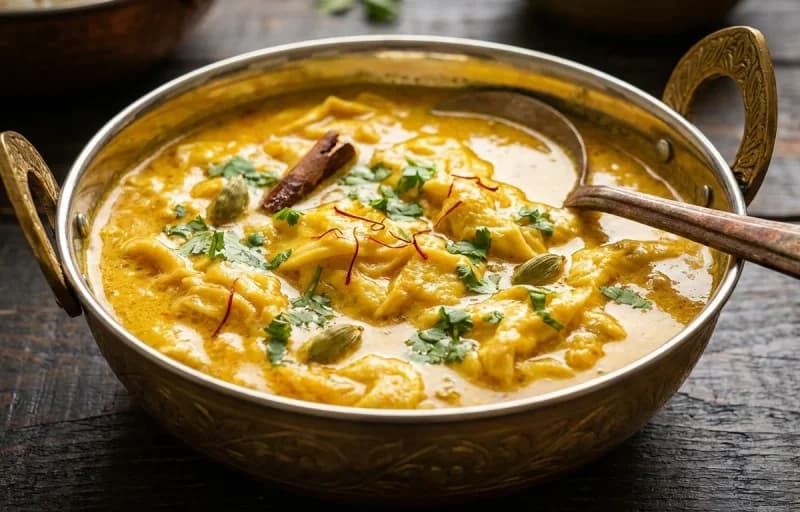 Awadhi Egg Drop Curry, Steamed Basmati Rice and Kachumber Salad - Recipe 1