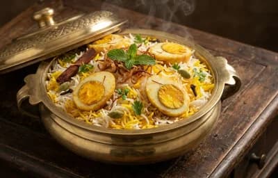 Awadhi Egg Dum Biryani