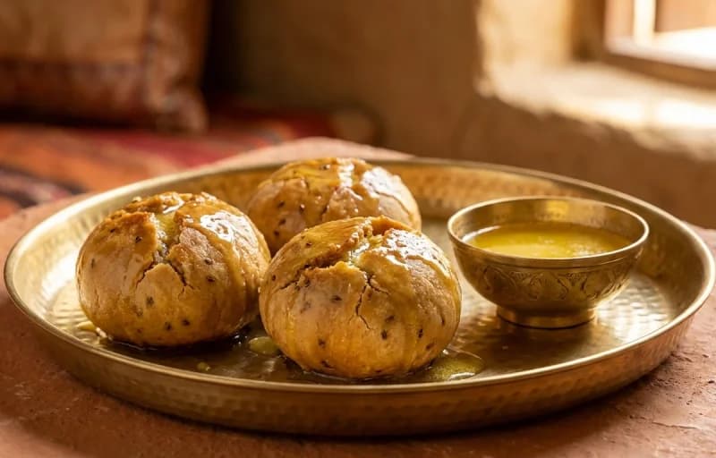 Keema Ghotala with Baati - Recipe 2