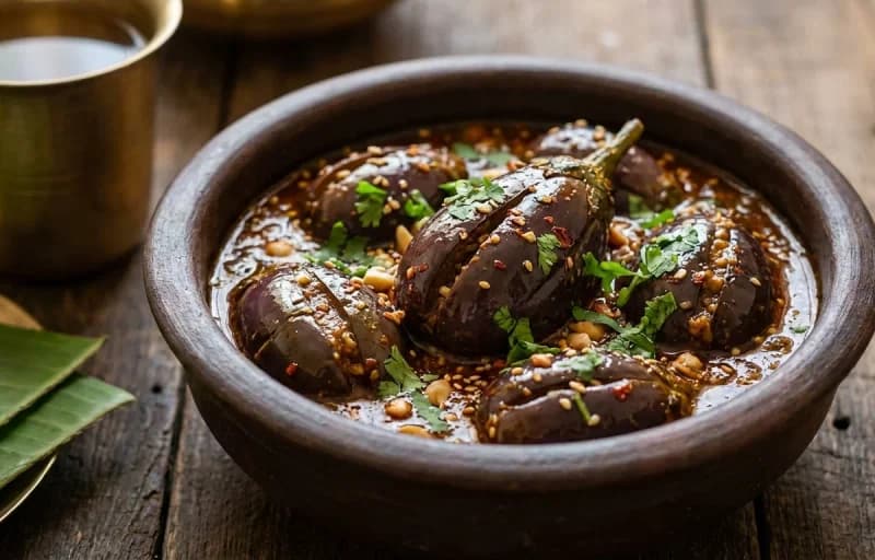 Akki Roti, Badanekayi Yennegai and Onion Raita - Recipe 2